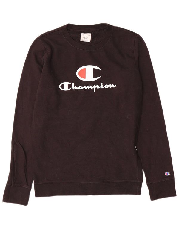 Champion Boys Grafisk Sweatshirt Jumper 15-16 år 2XL Sort