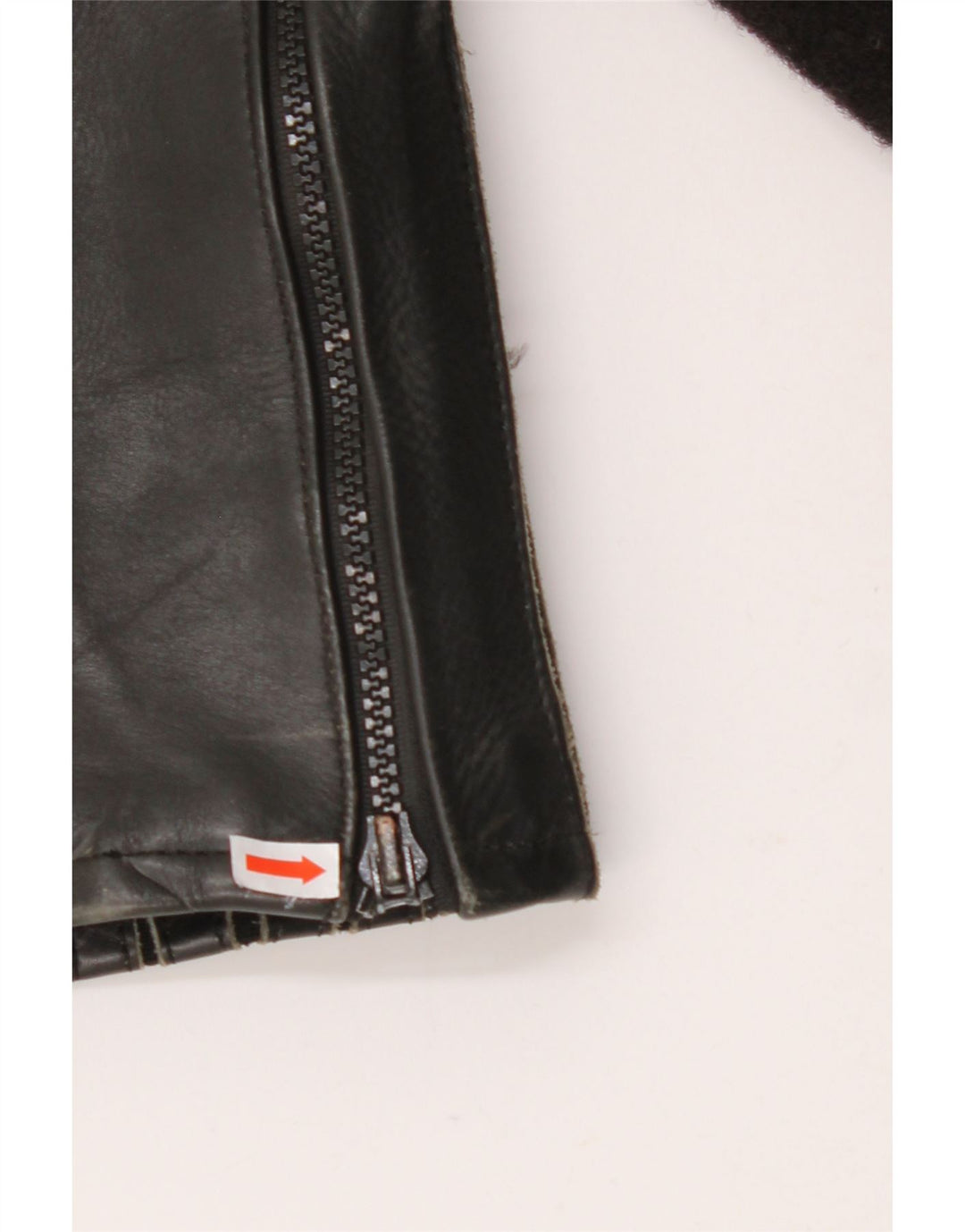 VINTAGE Damebukser EU 38 Medium W28 L27 Sort Colourblock Læder