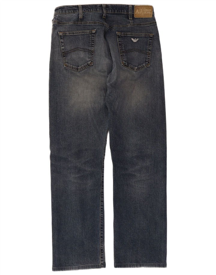Armani Straight Jeans til mænd W34 L30 Blå