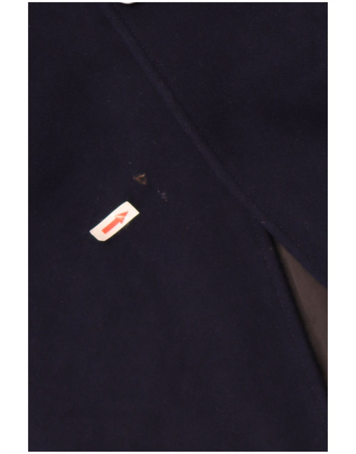 Jigsaw Herre Overfrakke UK 38 Medium Navy Blue Uld