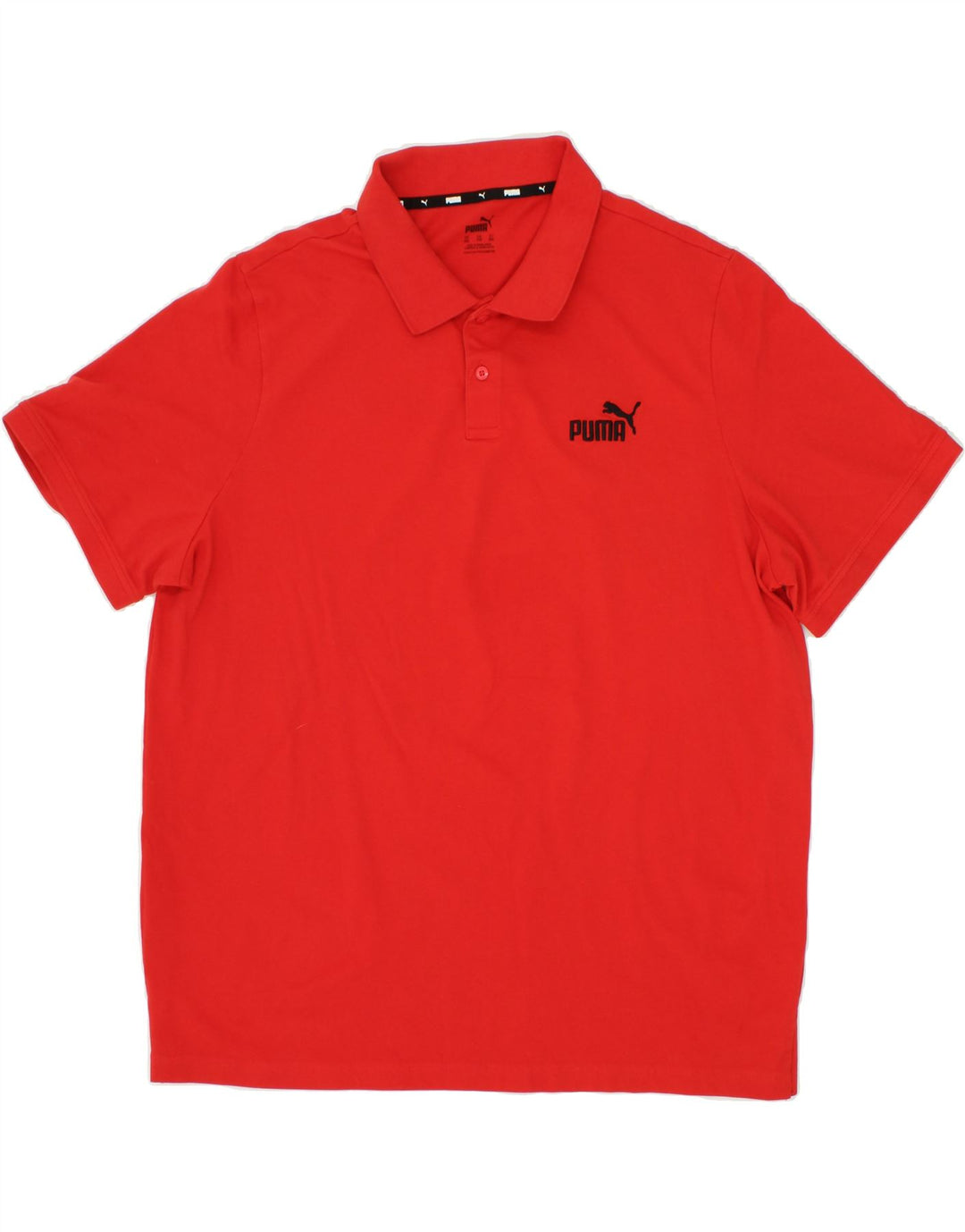 PUMA Mens Polo Shirt 2XL Red Cotton Vintage Puma and Second-Hand Puma from Messina Hembry 