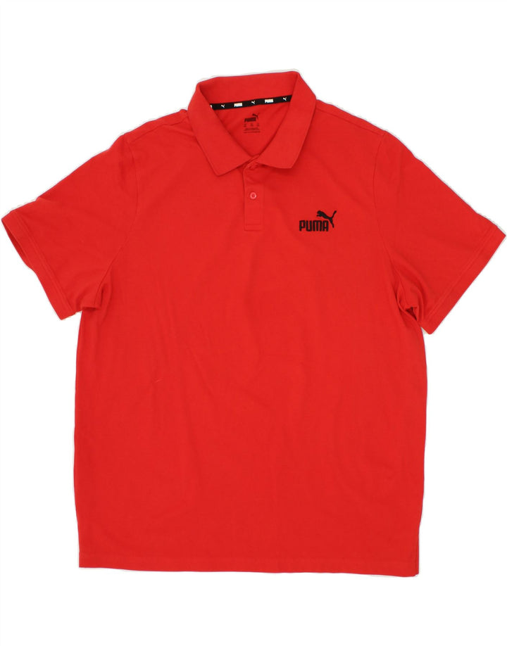 PUMA Mens Polo Shirt 2XL Red Cotton Vintage Puma and Second-Hand Puma from Messina Hembry 