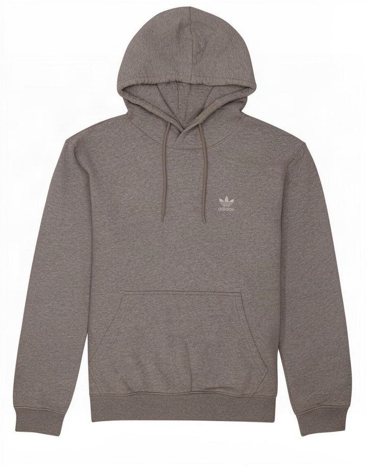 Adidas hættetrøje til mænd, lille grå flækket