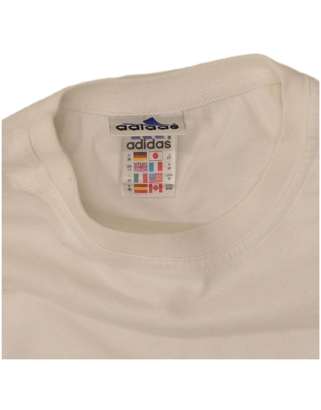Adidas Dame T-Shirt Top UK 12 Medium White