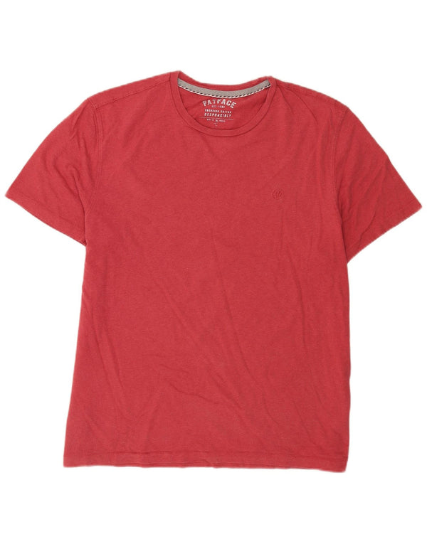 Fat Face Mens T-Shirt Top Large Pink Cotton