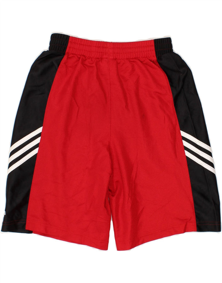 ADIDAS Boys Sport Shorts 11-12 Years  Red Colourblock Polyester Vintage Adidas and Second-Hand Adidas from Messina Hembry 