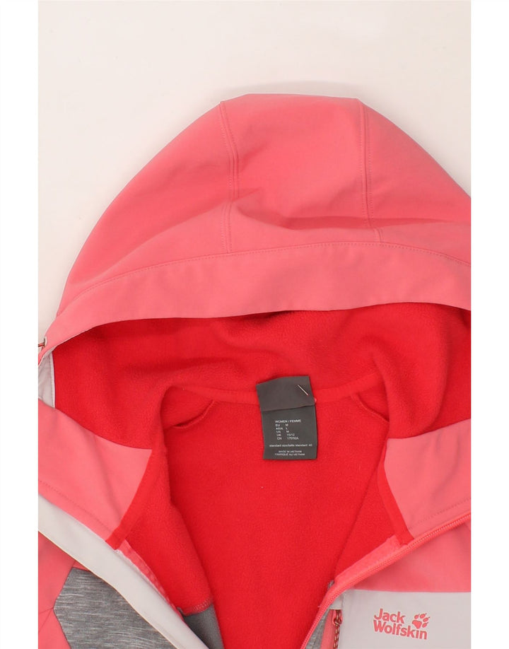 JACK WOLFSKIN Womens Windbreaker Jacket UK 10/12 Medium Pink Colourblock Vintage Jack Wolfskin and Second-Hand Jack Wolfskin from Messina Hembry 