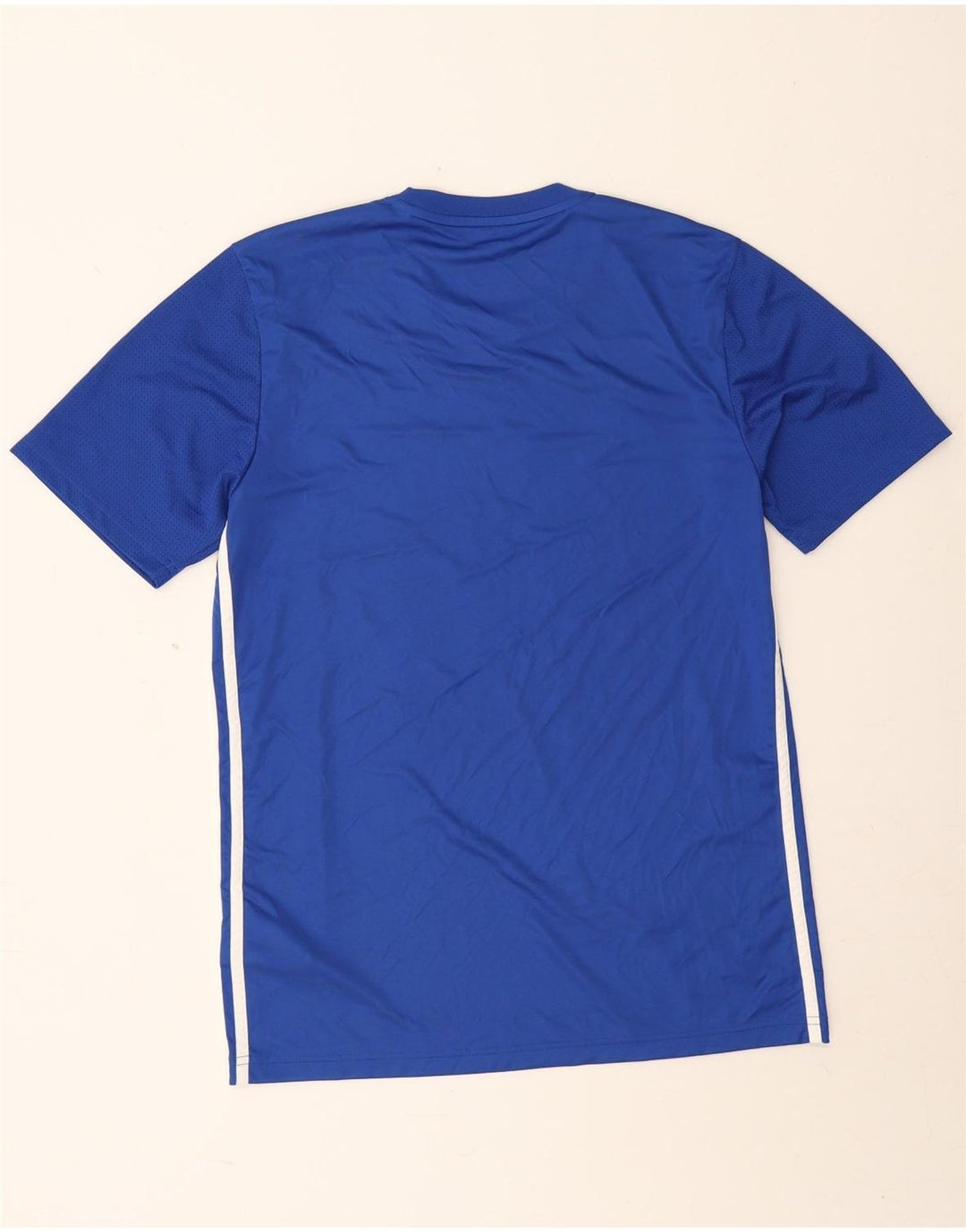 Adidas Herre Aeroready Slim Fit Grafisk T-Shirt Top Medium Blue Polyester