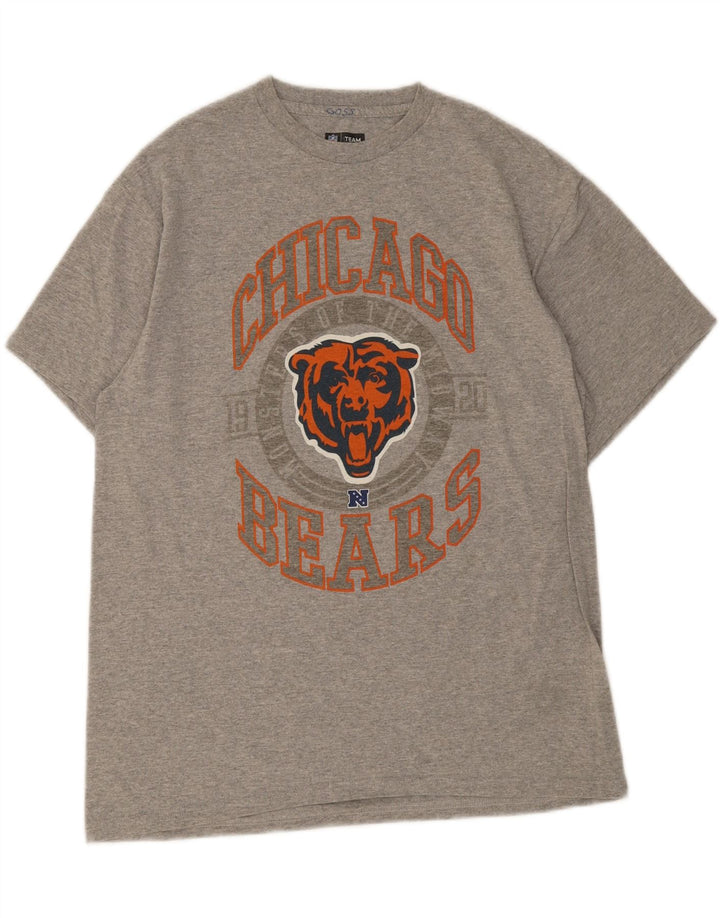 NFL Mens Chicago Bears Graphic T-Shirt Top Large Grey Cotton Vintage NFL and Second-Hand NFL from Messina Hembry 