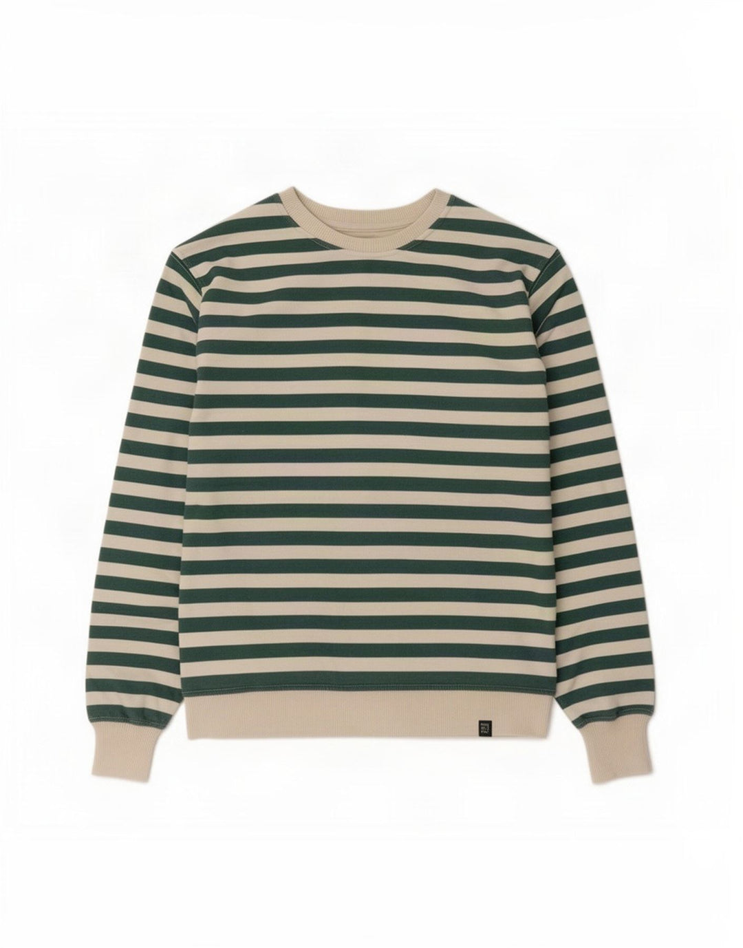 Zara Boys Sweatshirt Jumper 9-10 år Grøn Stribet