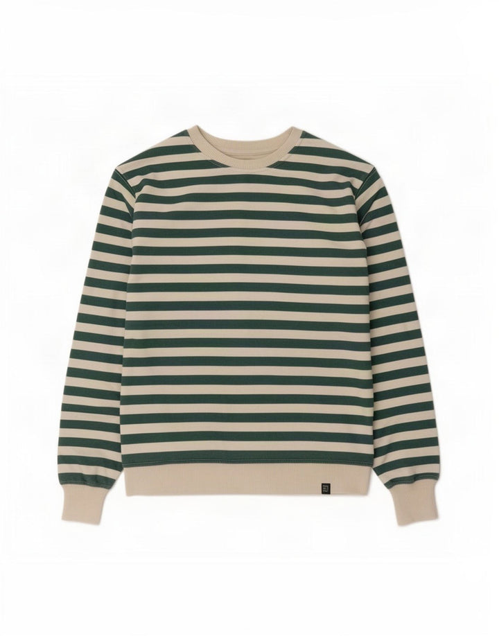Zara Boys Sweatshirt Jumper 9-10 år Grøn Stribet