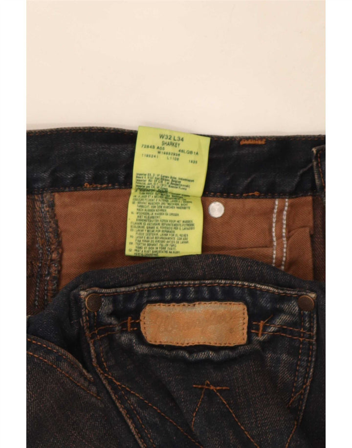Wrangler Herre Sharkey Bootcut Jeans W32 L34 Marineblå Bomuld