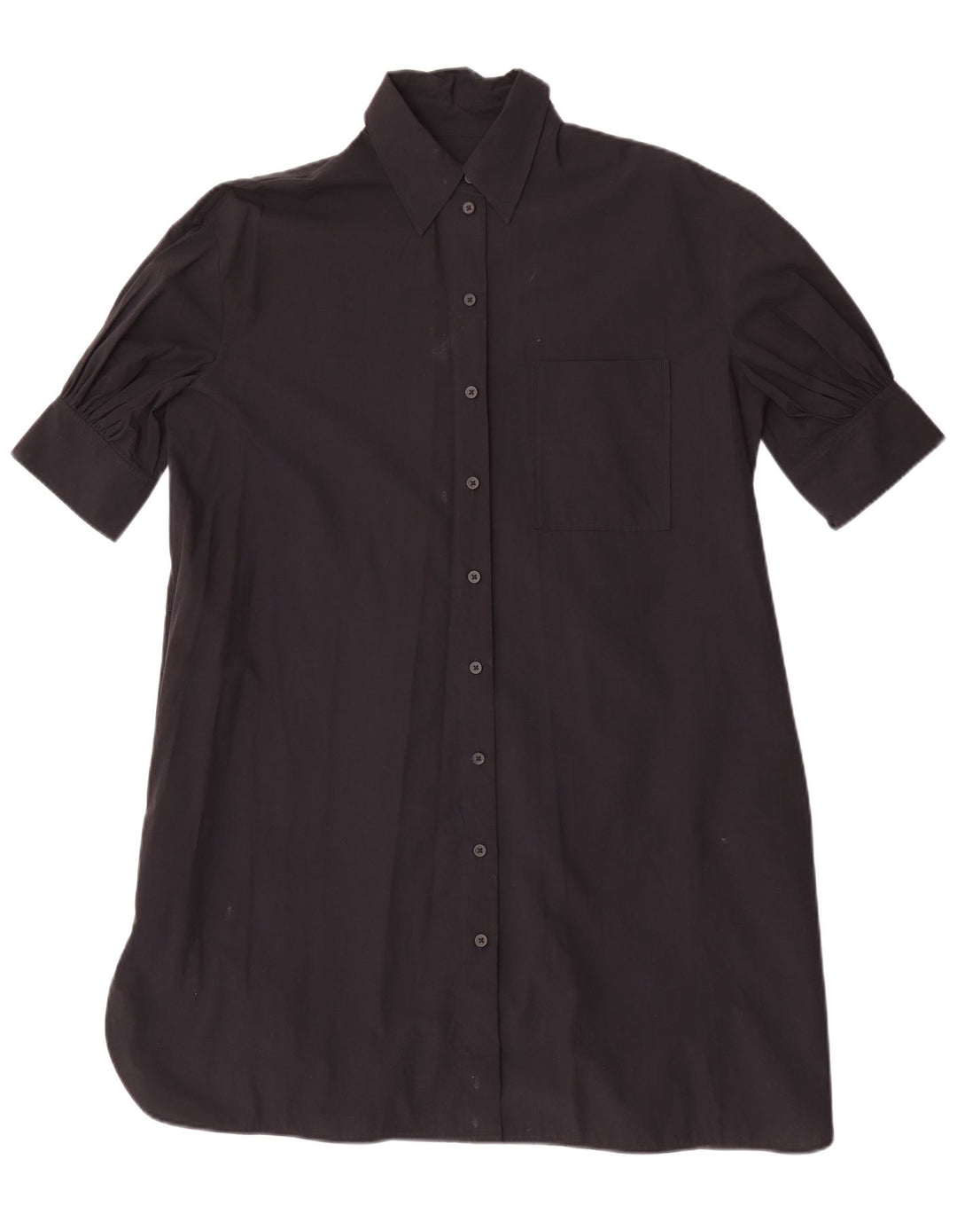 Cos Womens Oversized Shift Dress EU 32 2XS Sort Bomuld
