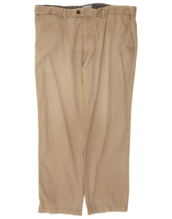 Marks & Spencer Herre Regular Fit Chinobukser W40 L29 Beige Bomuld
