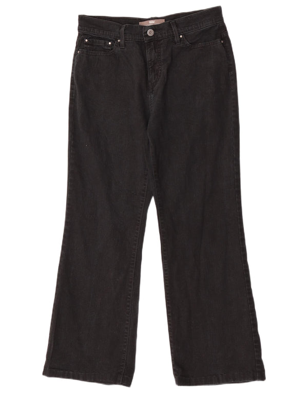 Levi's Womens 512 Slimming Bootcut Jeans US 8 Medium W27 L28 Black Bomuld