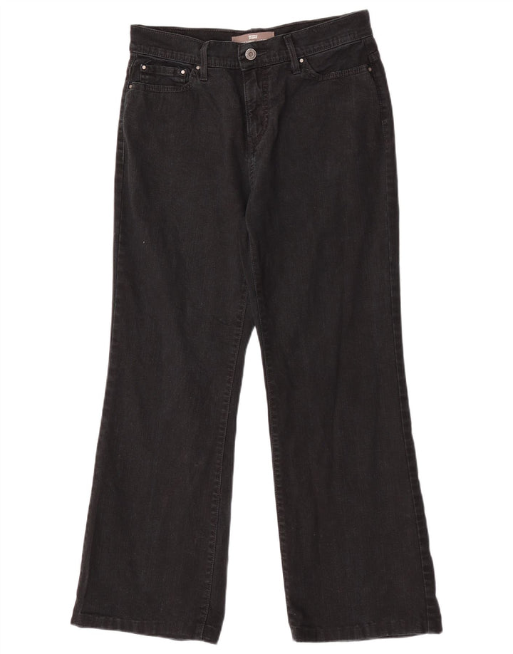 Levi's Womens 512 Slimming Bootcut Jeans US 8 Medium W27 L28 Black Bomuld