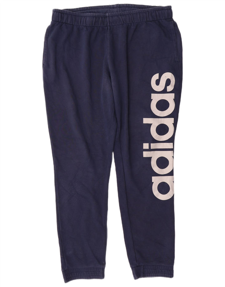 ADIDAS Herre Climalite Grafisk træningsdragt Bukser Joggers 2XL Navy Blue