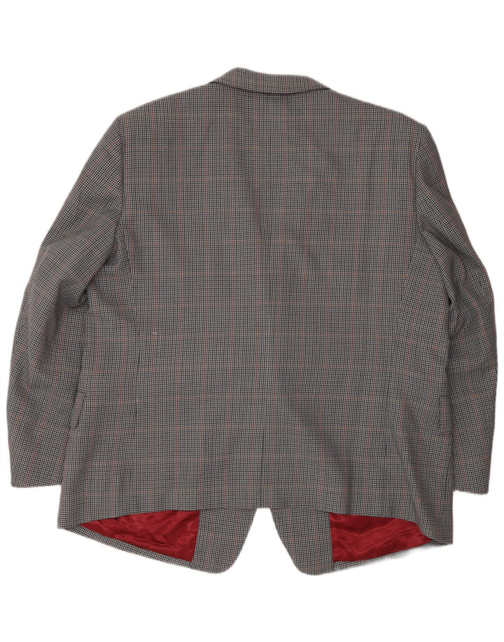 Vintage herre 2-knaps blazerjakke UK 42 XL Grå ternet