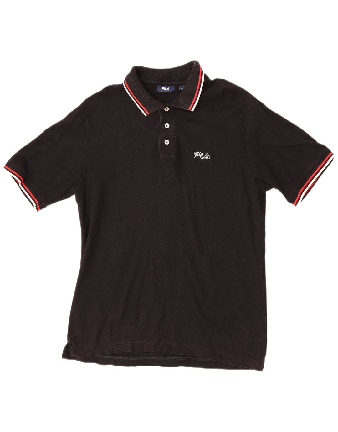 Fila Herre poloshirt Medium Sort Bomuld