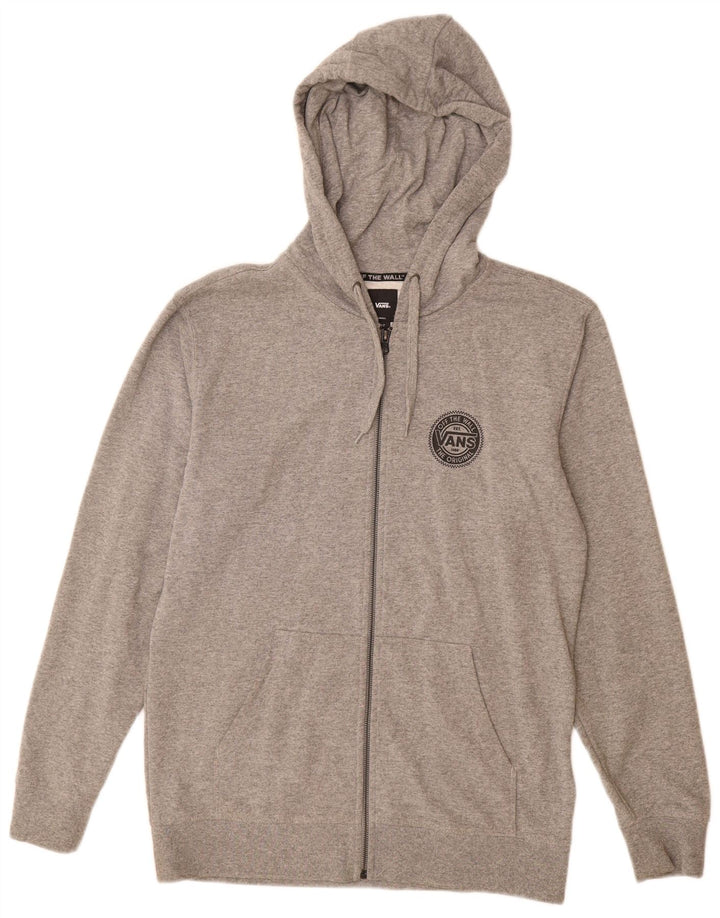 Vans Hættetrøje med lynlås til mænd, lille grå bomuld