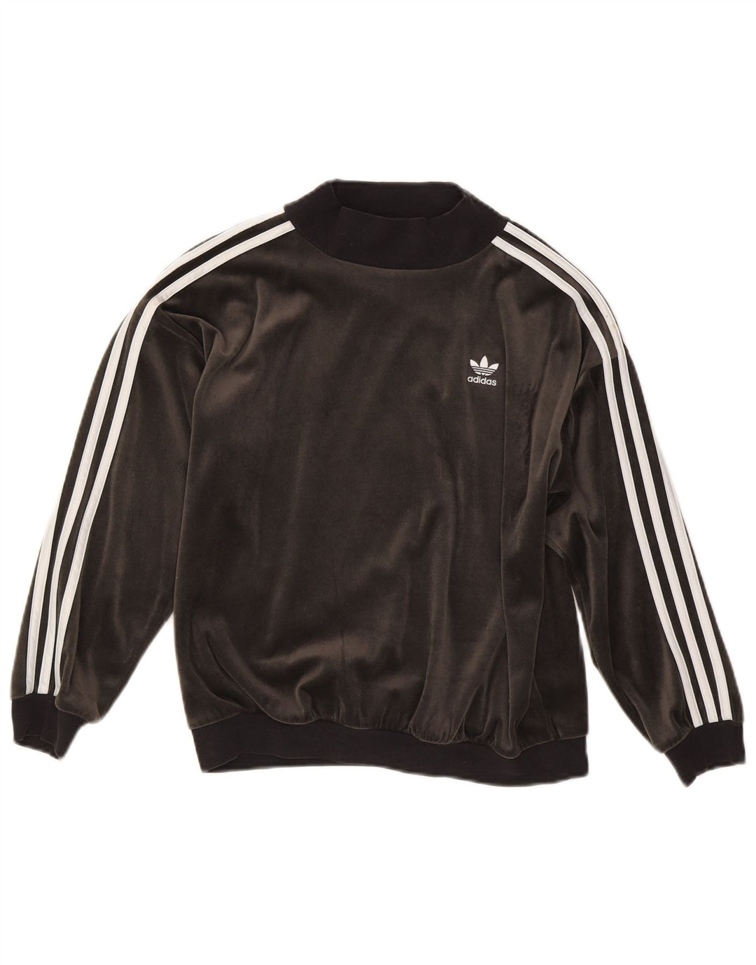 Adidas Pige Velour Sweatshirt Jumper 11-12 År Grå Polyester