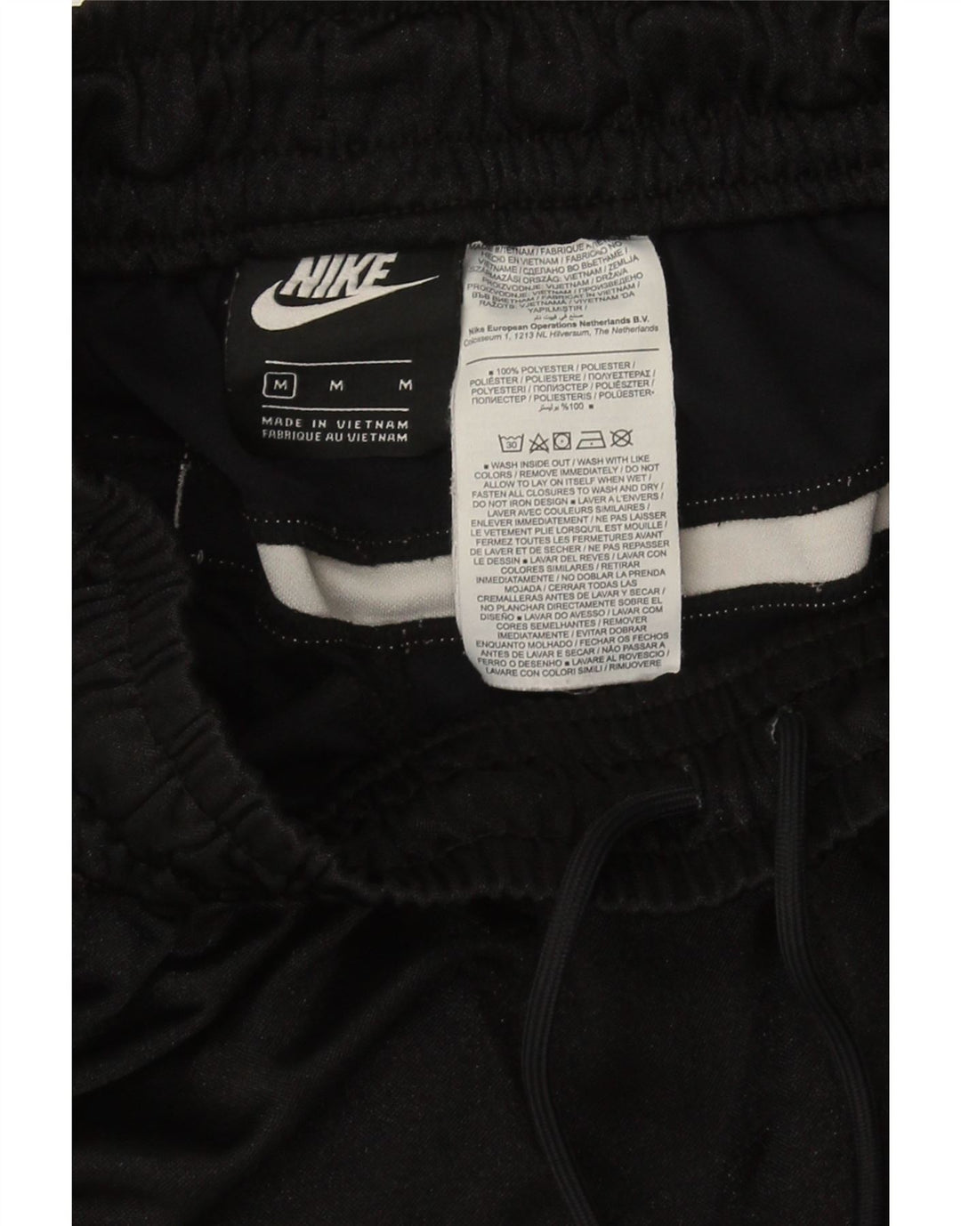 Nike Herre grafiske sportsshorts Medium Sort Colourblock Polyester