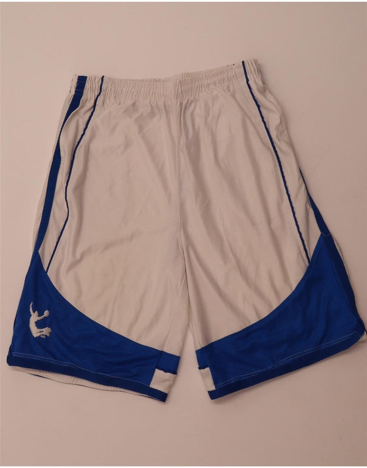 STEVE & BARYY'S Sportsshorts til mænd Store hvide Colourblock Polyester