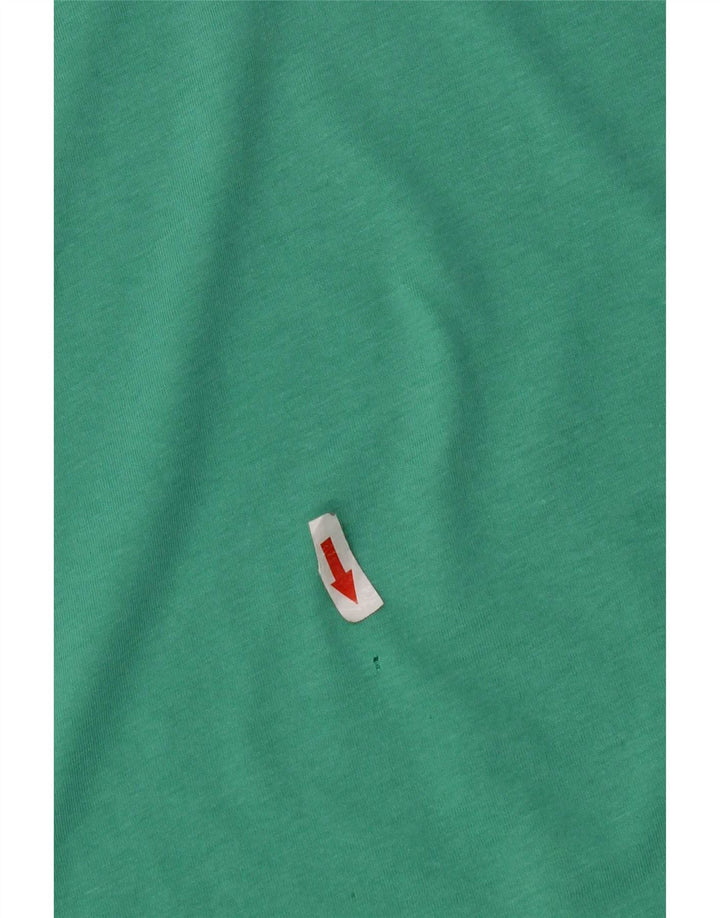 Nautica Herre Grafisk T-Shirt Top Medium Grøn Bomuld
