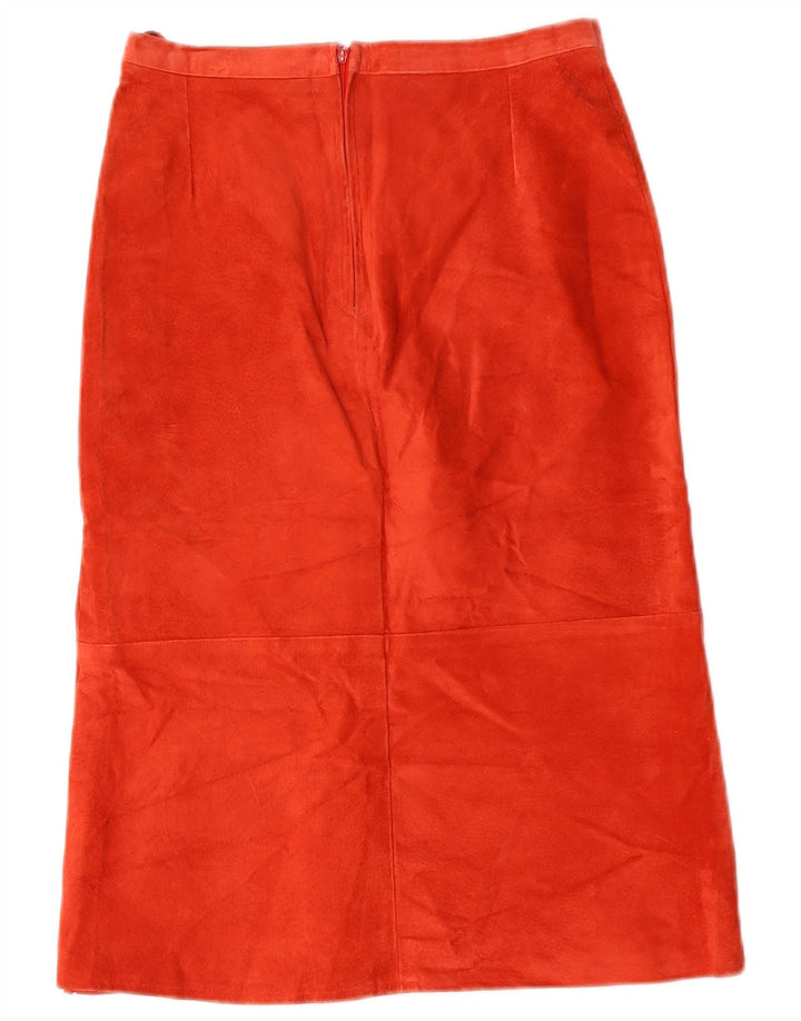 Vintage dame ruskindsnederdel Medium W28 Rød
