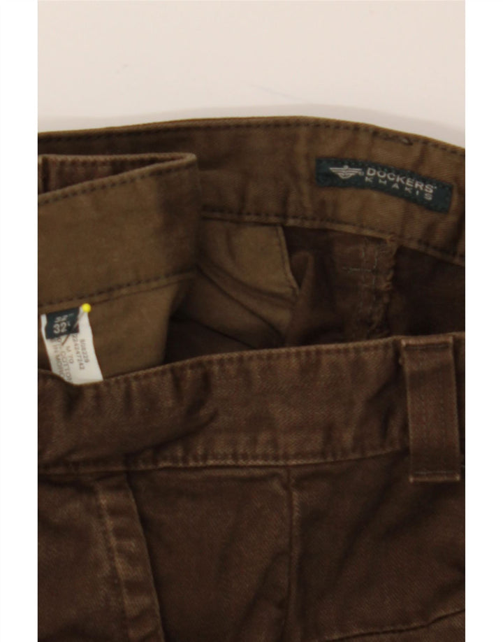 DOCKERS Herre Khakis Tapered Chino Bukser W32 L32 Brun Bomuld