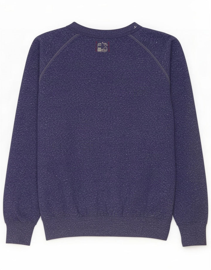 Replay Herre Grafisk Sweatshirt Jumper Medium Blå Polyester