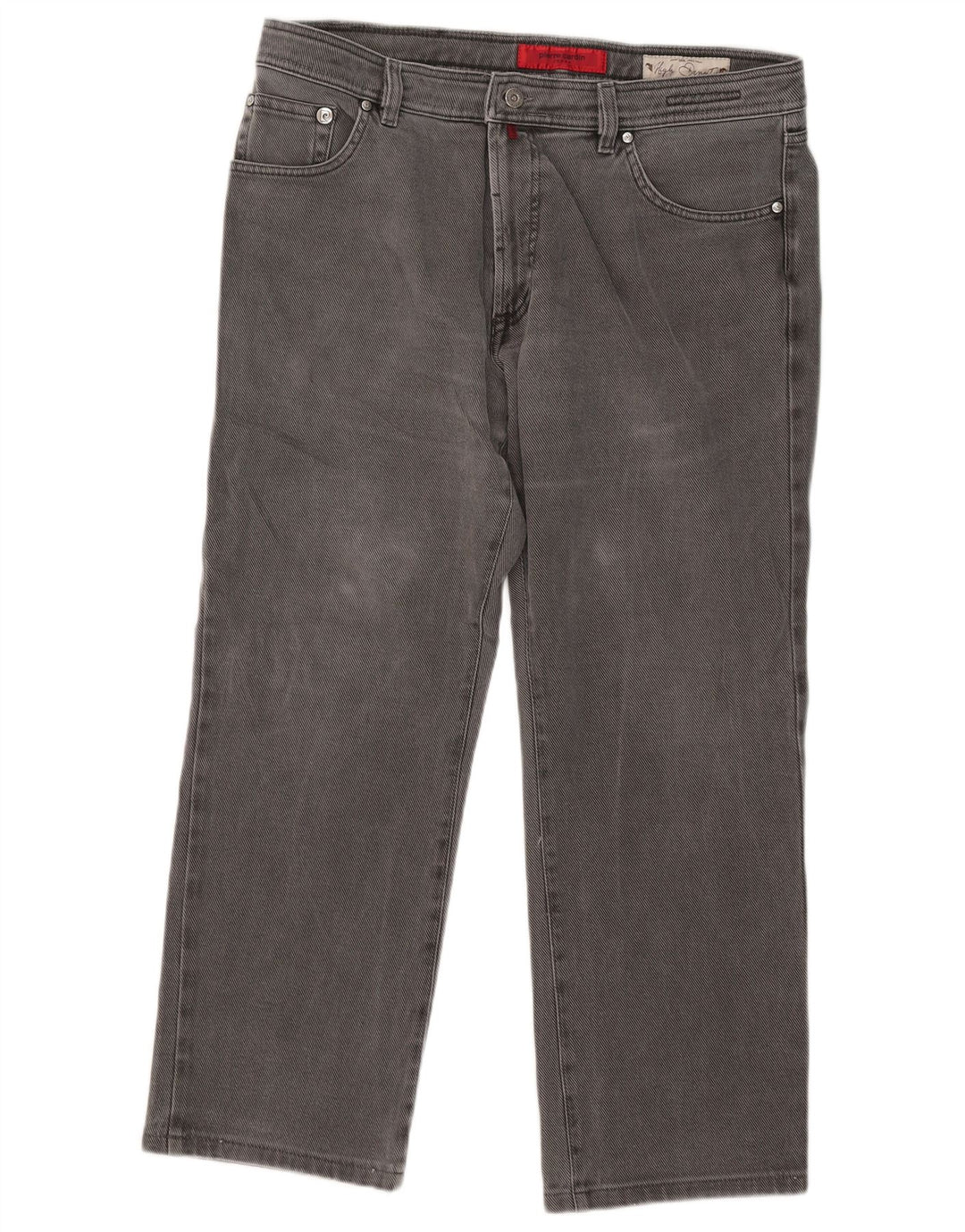 Pierre Cardin Straight Jeans til mænd W38 L27 Grå bomuld