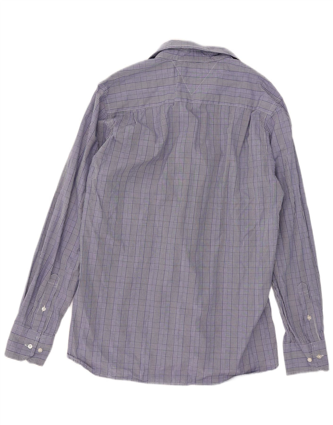 Tommy Hilfiger Herre Custom Fit Skjorte Størrelse 15 1/2 16 Medium Blue Check