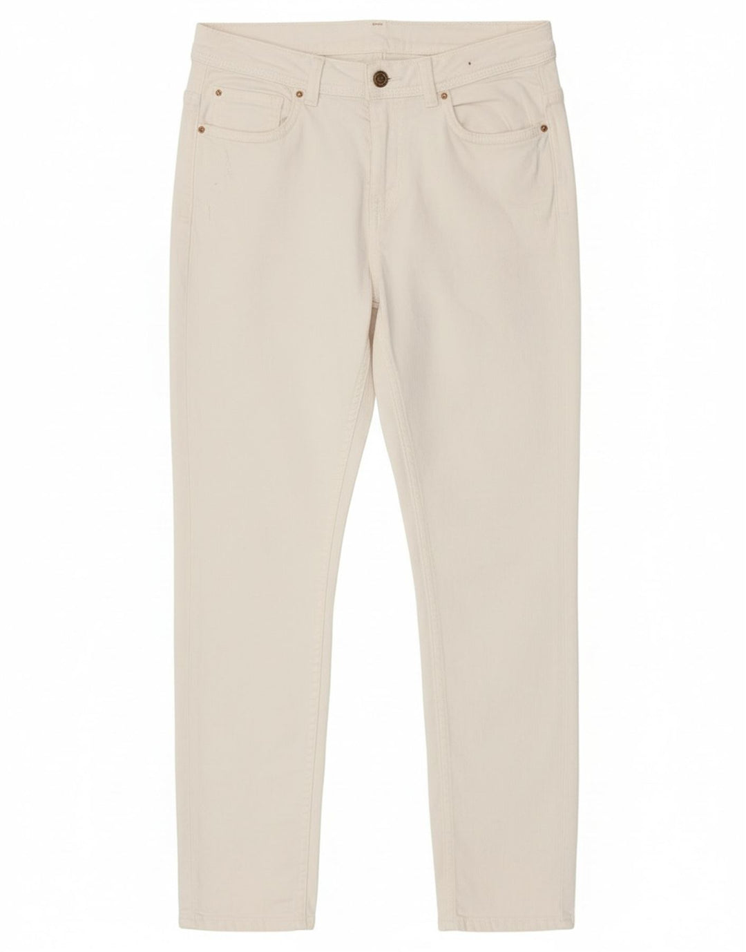 Zara Dame Crop Skinny Jeans EU 40 Medium W30 L26 Hvid