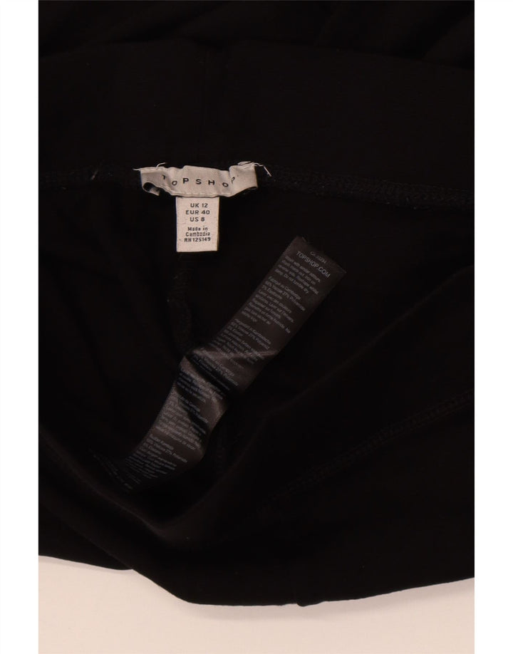Topshop Dame Capri Leggings UK 12 Medium Sort Viscose