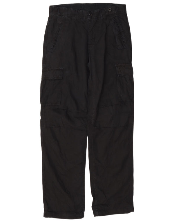 Zara Straight Cargo bukser til mænd EU 40 Medium W31 L32 Marineblå bomuld