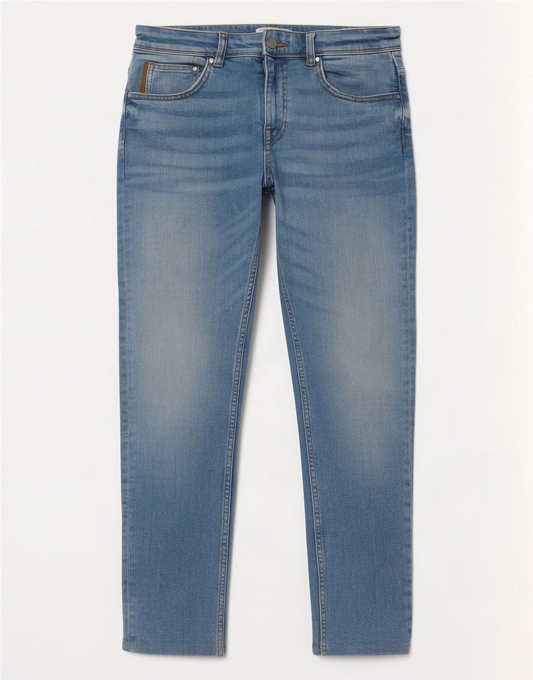 Zara Herre Slim Jeans EU 42 Large W32 L30 Blå Bomuld