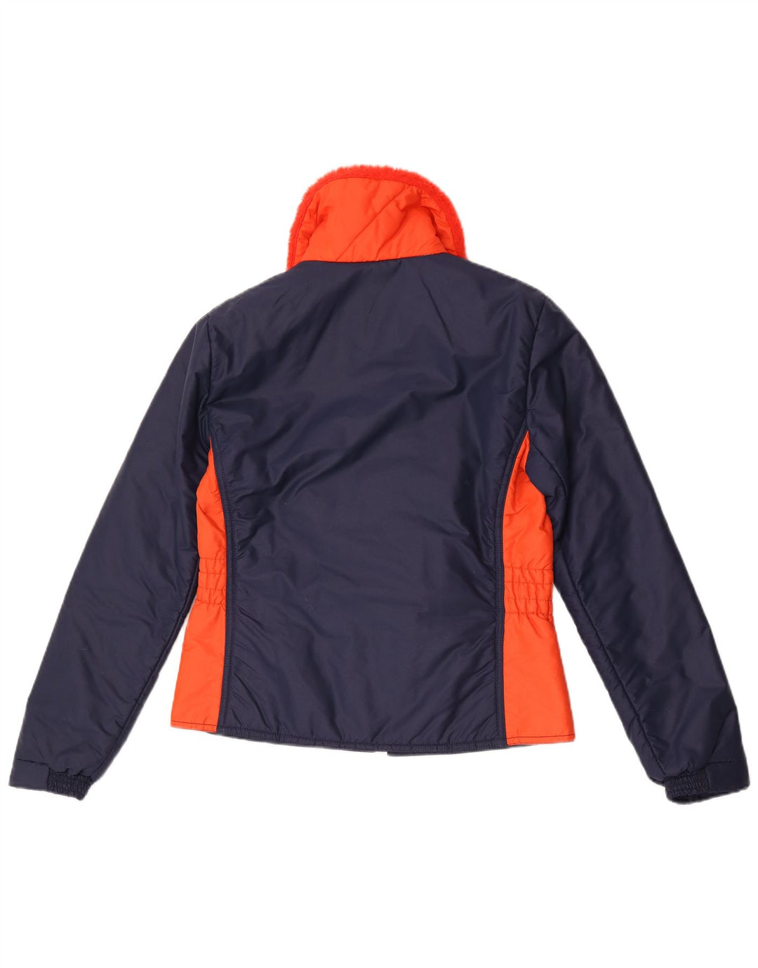 Vintage vindjakke til kvinder IT 50 XL Marineblå Colourblock Nylon