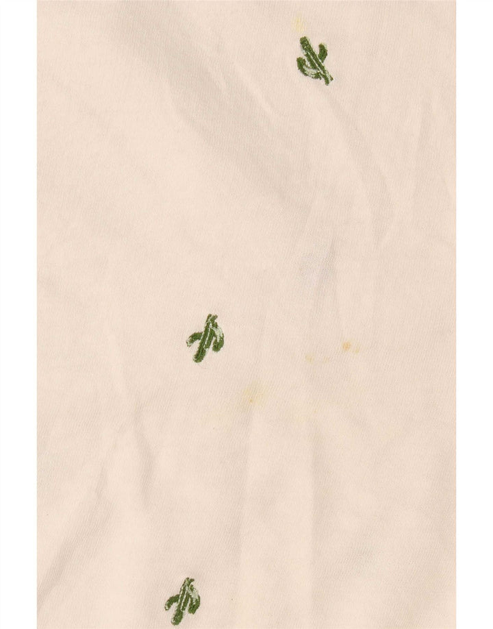 Marks & Spencer Dame sweatshirt med abstrakt mønster DK 16 Stor hvid