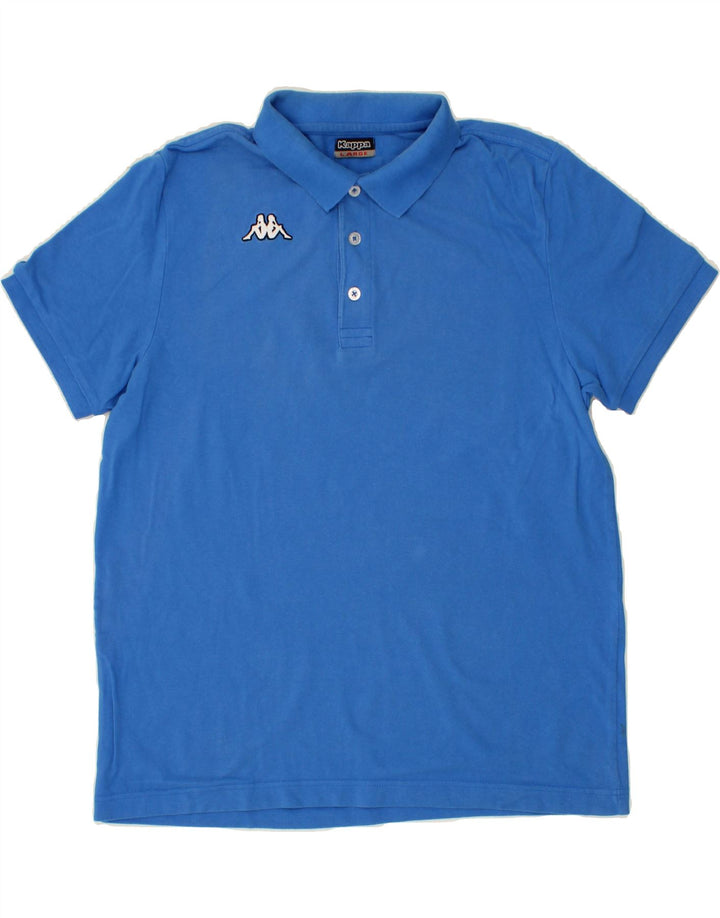 KAPPA Mens Polo Shirt Large Blue Cotton Vintage Kappa and Second-Hand Kappa from Messina Hembry 