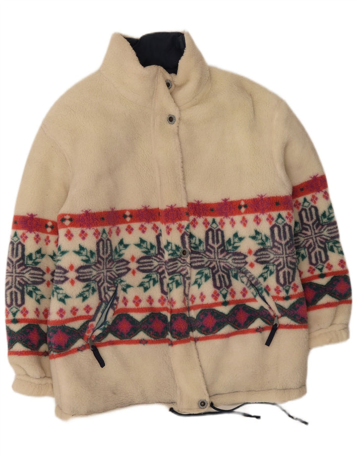 MC Kee's oversize vendbar polstret jakke til kvinder IT 42 Medium White