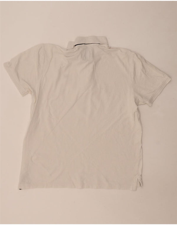 CREW TØJ Herre poloshirt XL Hvid Bomuld