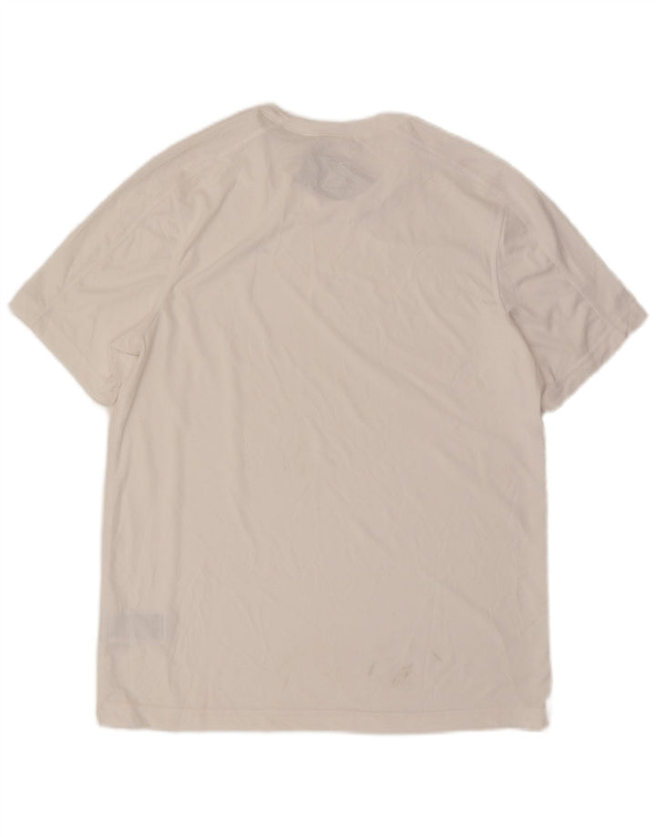 Reebok Herre T-Shirt Top Stor Hvid Polyester
