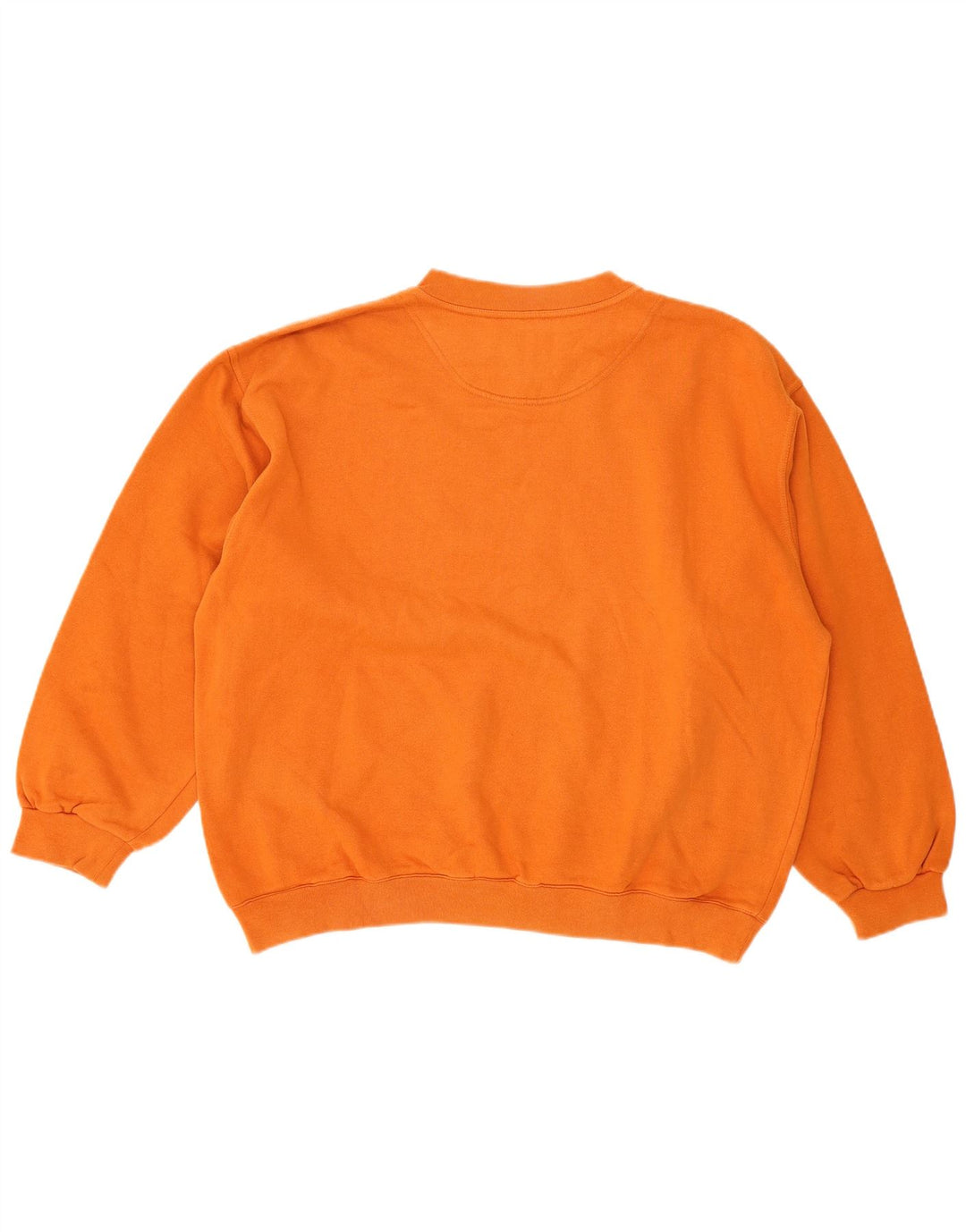 Tænk Pink Dame Oversized Grafisk Sweatshirt Jumper UK 16 Large Orange