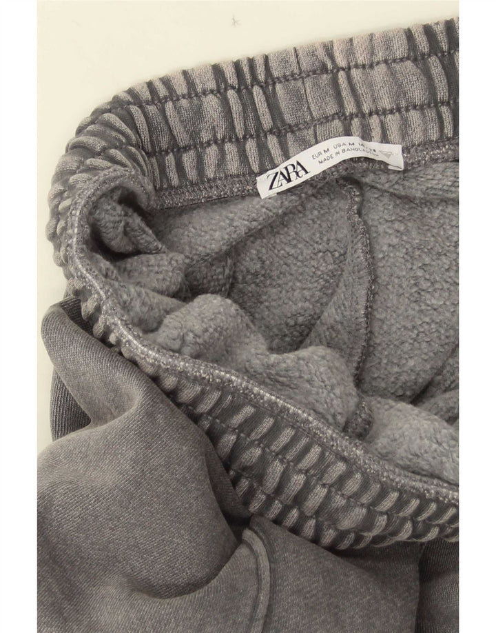 Zara Womens Tracksuit Bukser med brede ben UK 12 Medium Grey