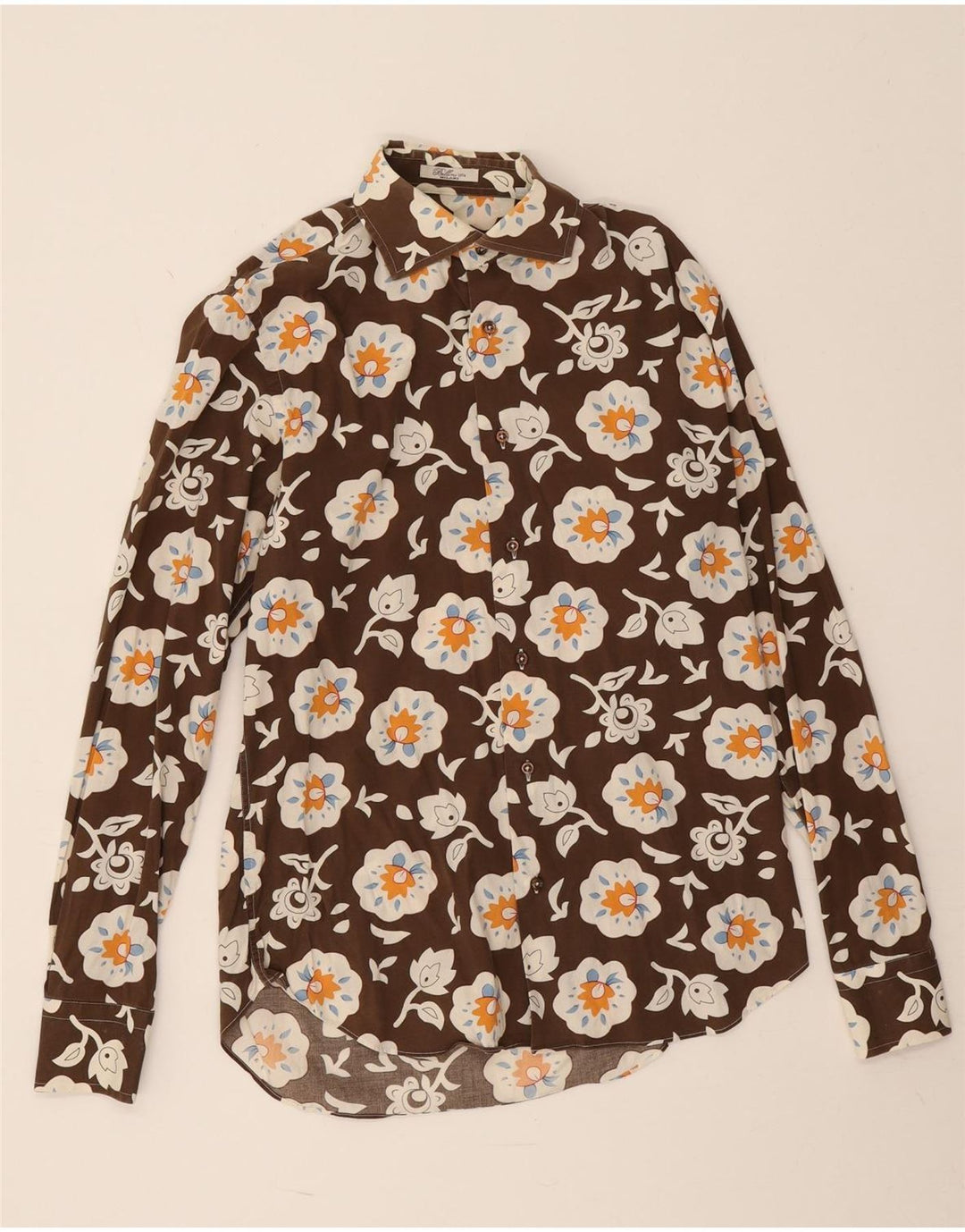 Bellini Herreskjorte Suze 39 15 1/2 Medium Brown Floral