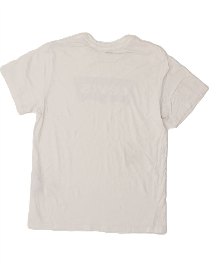 LEVI'S Mens Graphic T-Shirt Top Medium White Cotton Vintage Levi's and Second-Hand Levi's from Messina Hembry 