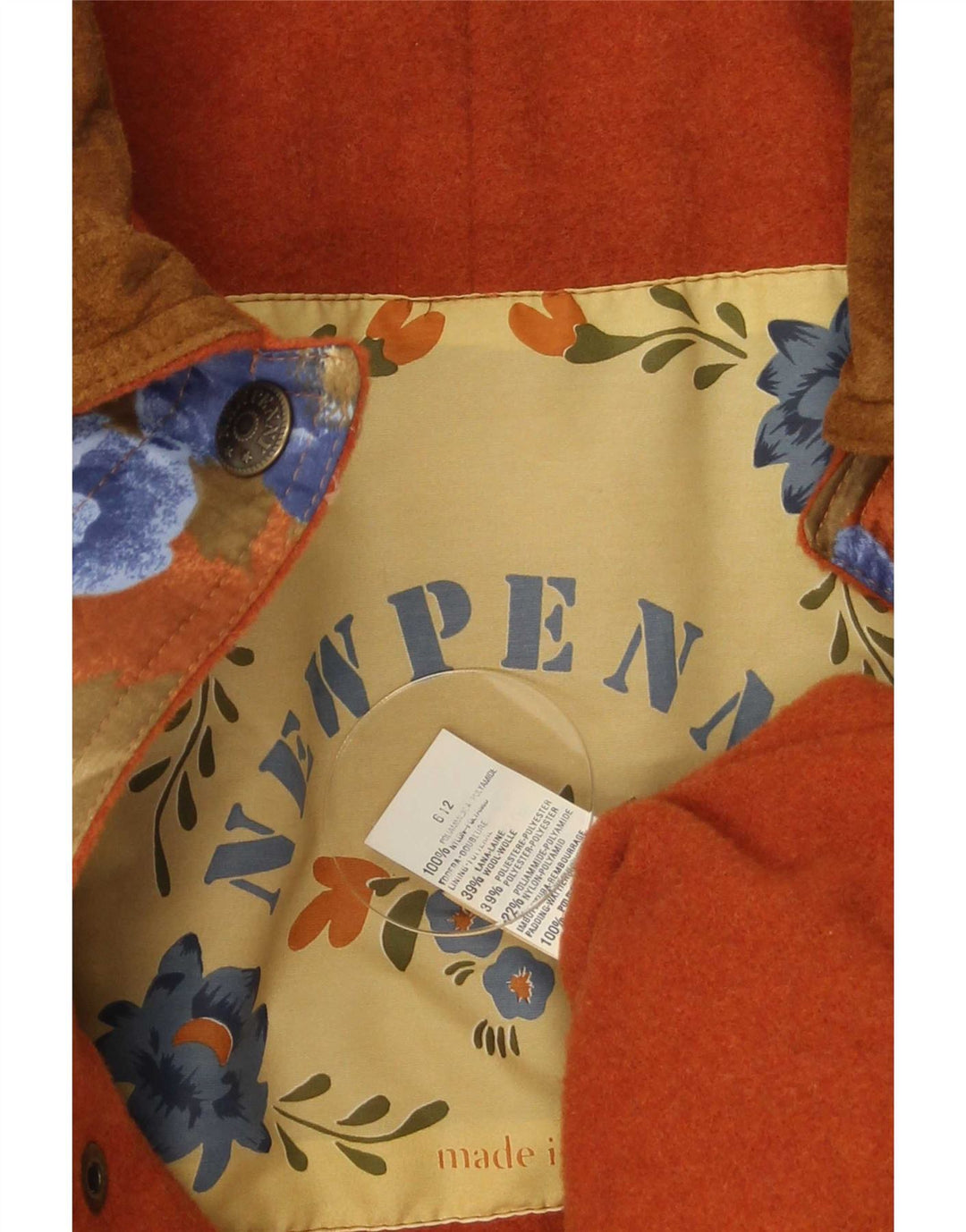 Newpenny Dame Oversized Overfrakke IT 42 Medium Multicolored Floral
