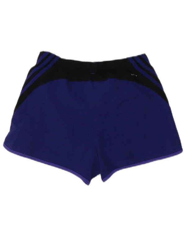 Nike Dame Climalite Sportshorts UK 8/10 Small Blue Colourblock