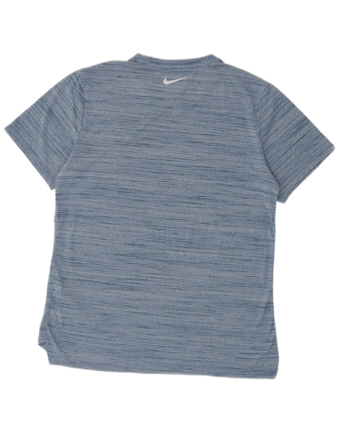 Nike Herre Dri Fit T-shirt Top Stor blå Flecked Polyester